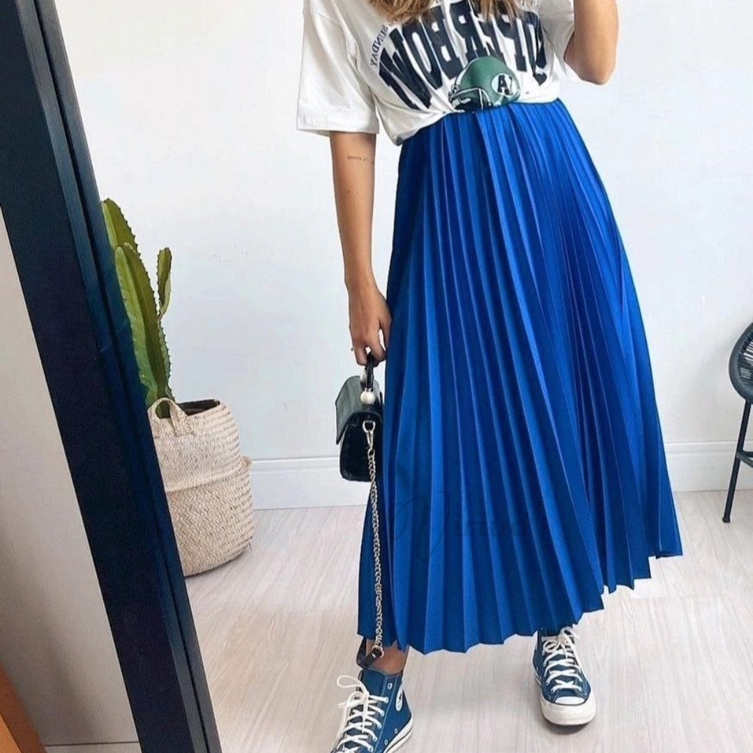 Falda Plisada Extra larga u