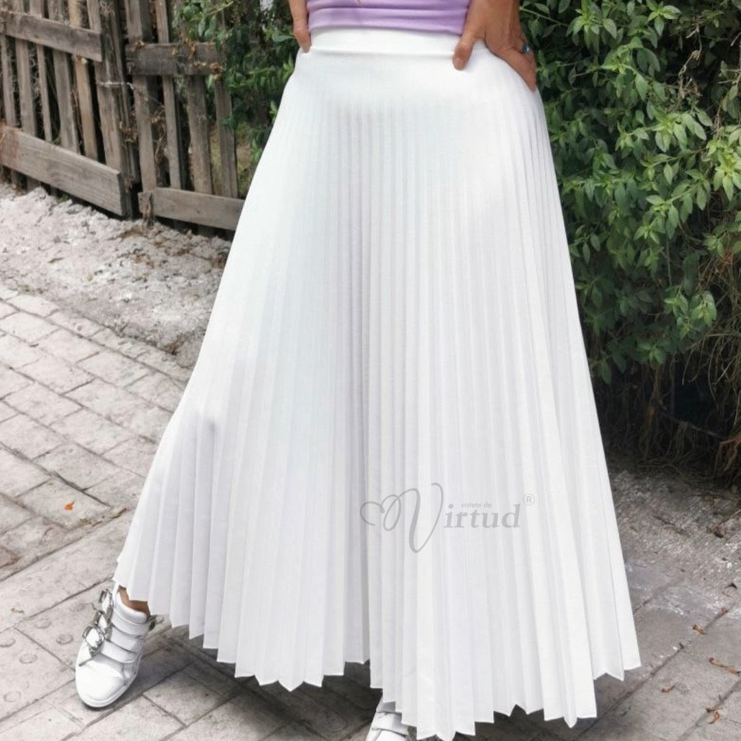 Falda Plisada Extra larga u