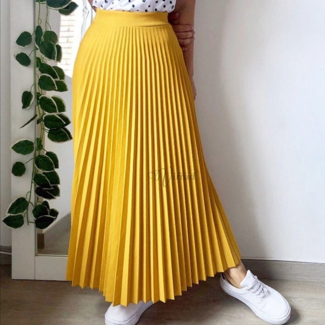 Falda Plisada Extra larga u