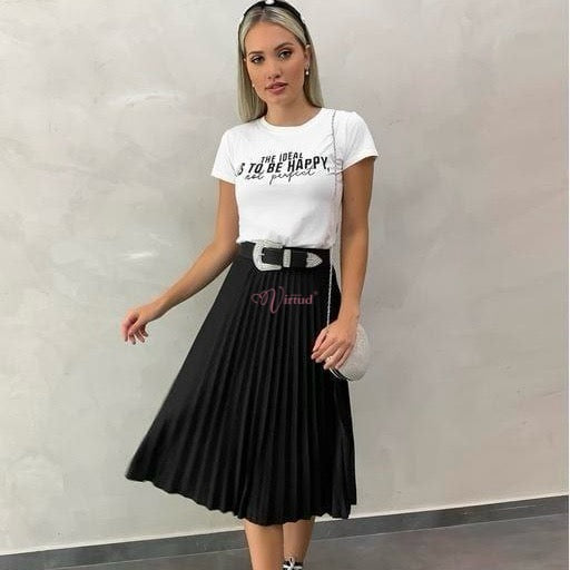 Falda Plisada Midi