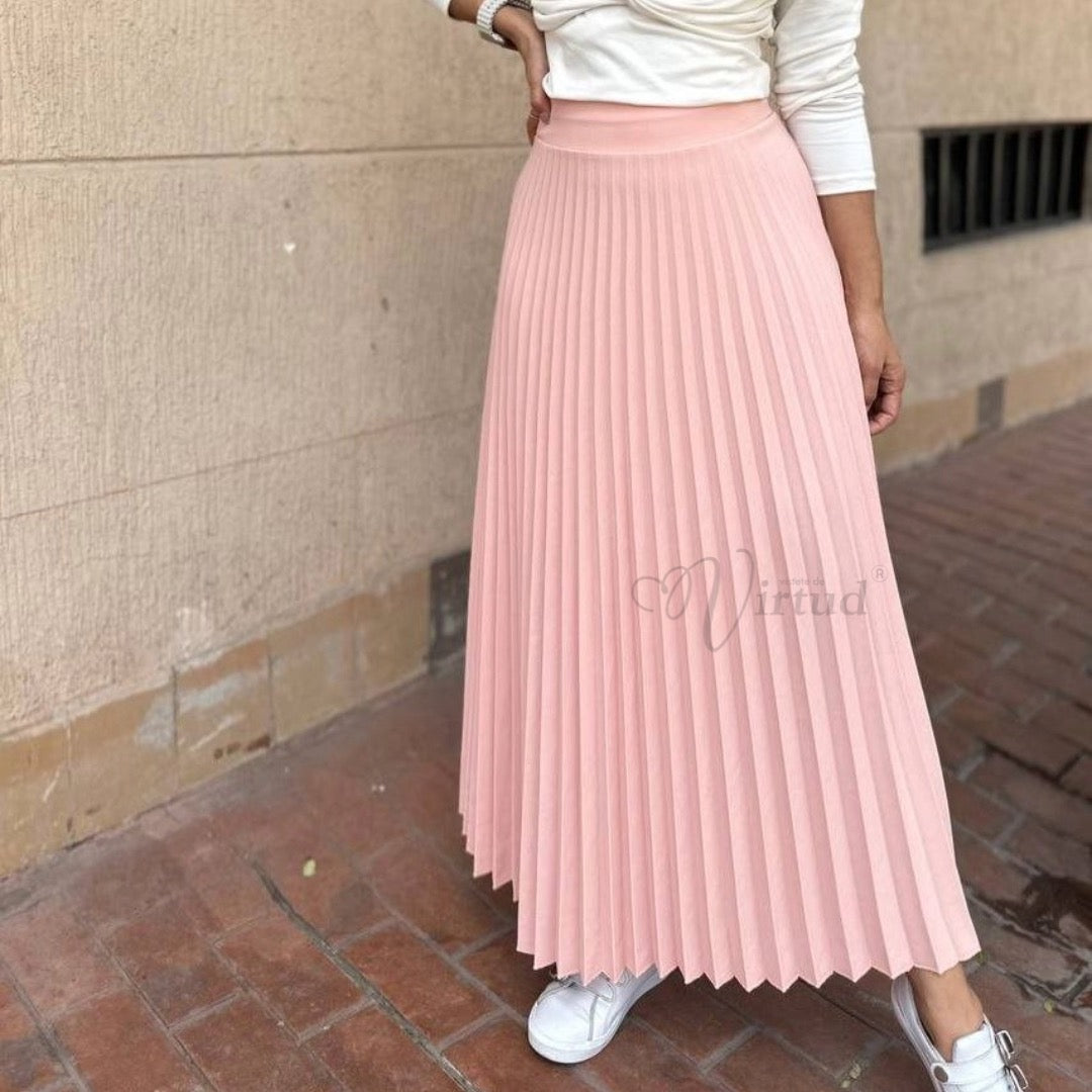 Falda Plisada Extra larga u