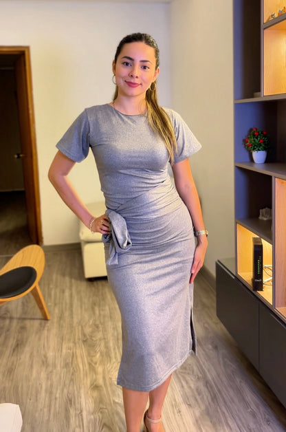 Vestido lazo midi