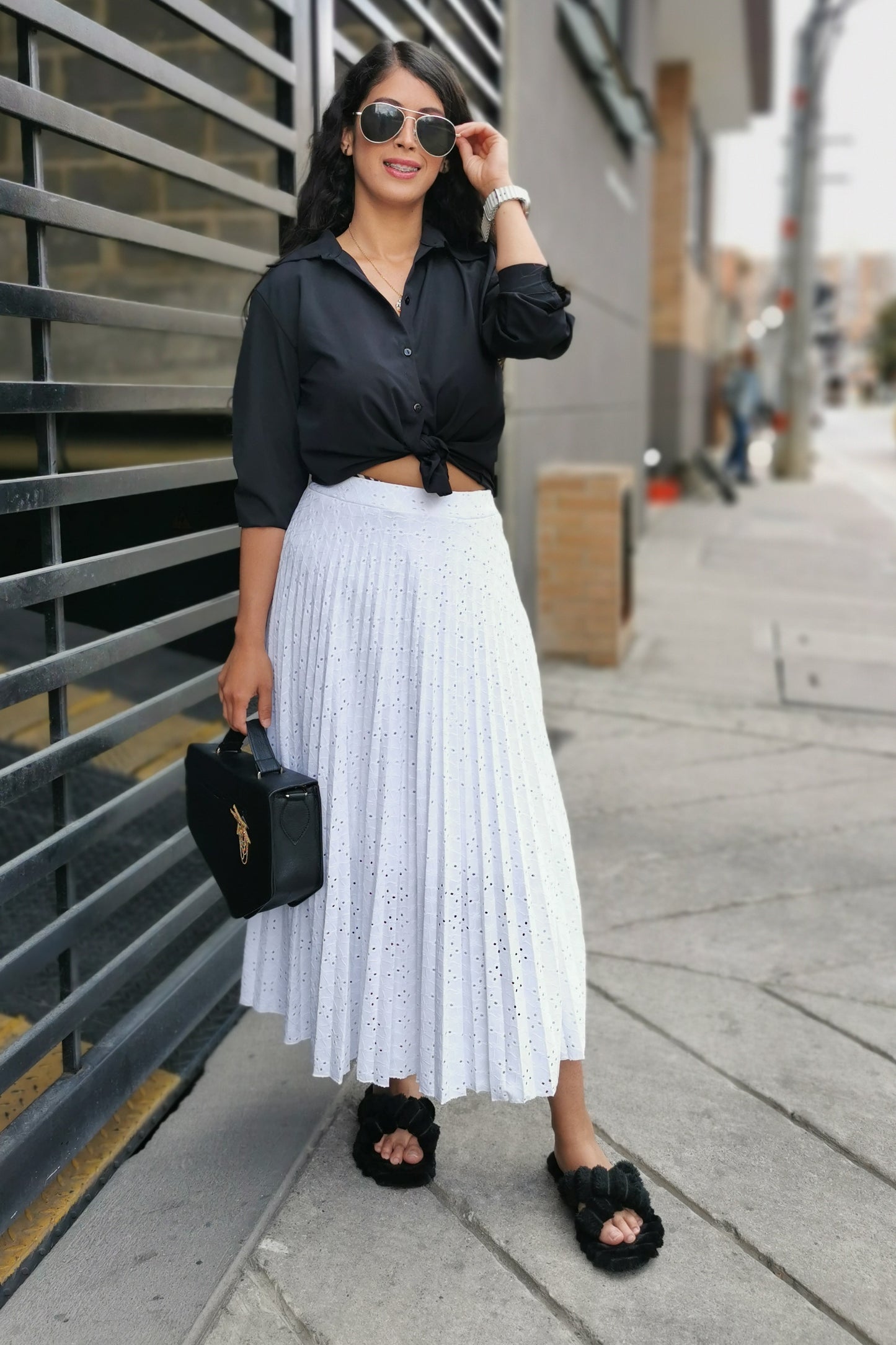 Maxifalda Plisada Ojalillo