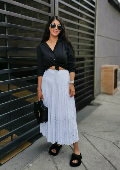 Maxifalda Plisada Ojalillo