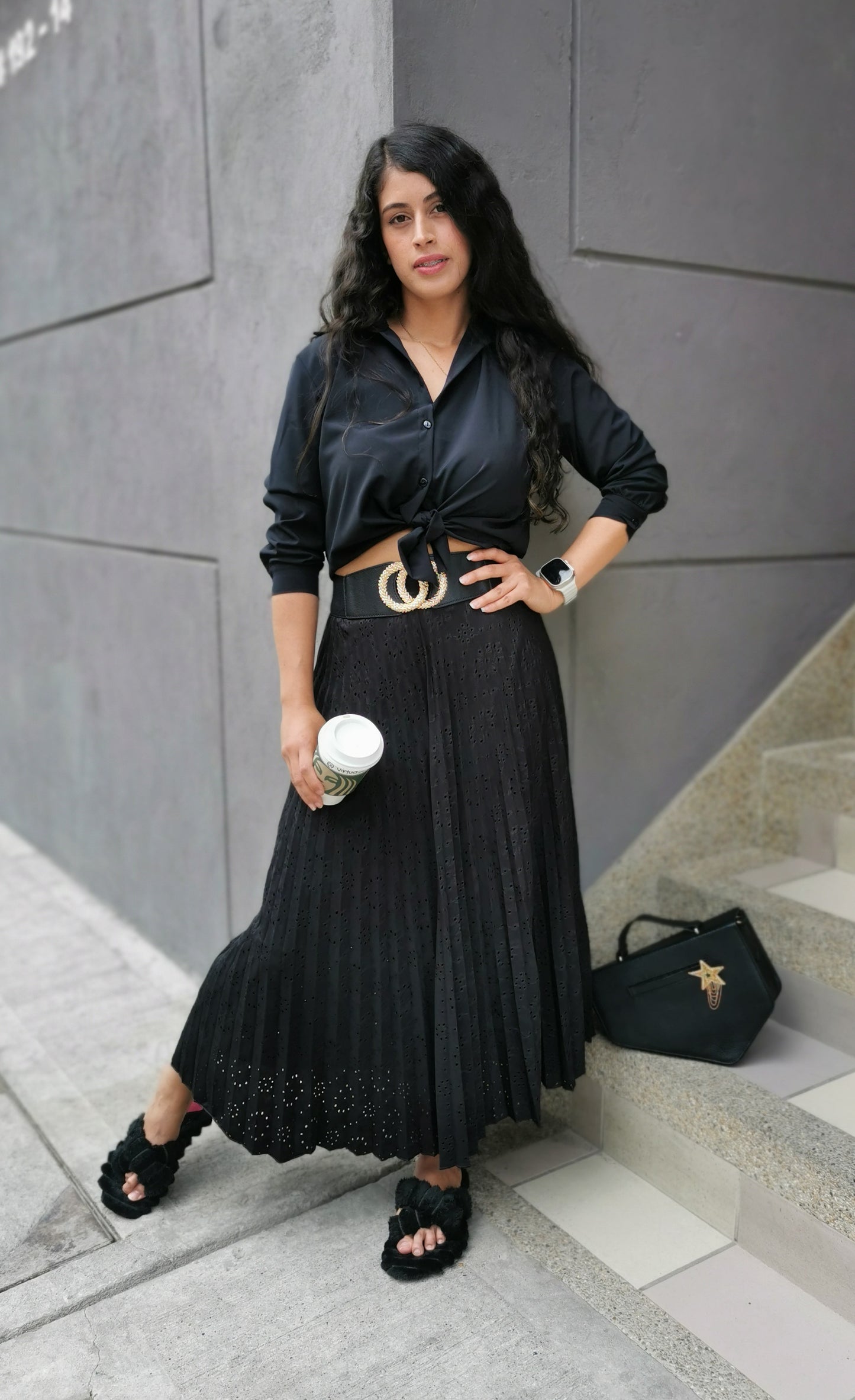 Maxifalda Plisada Ojalillo