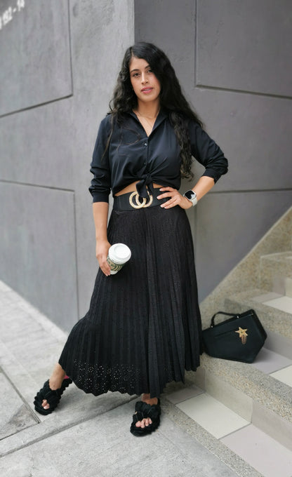 Maxifalda Plisada Ojalillo