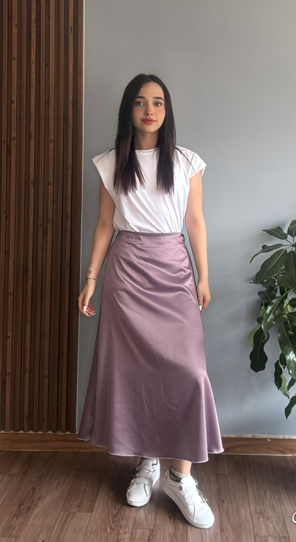 Falda satín Midi Lisa