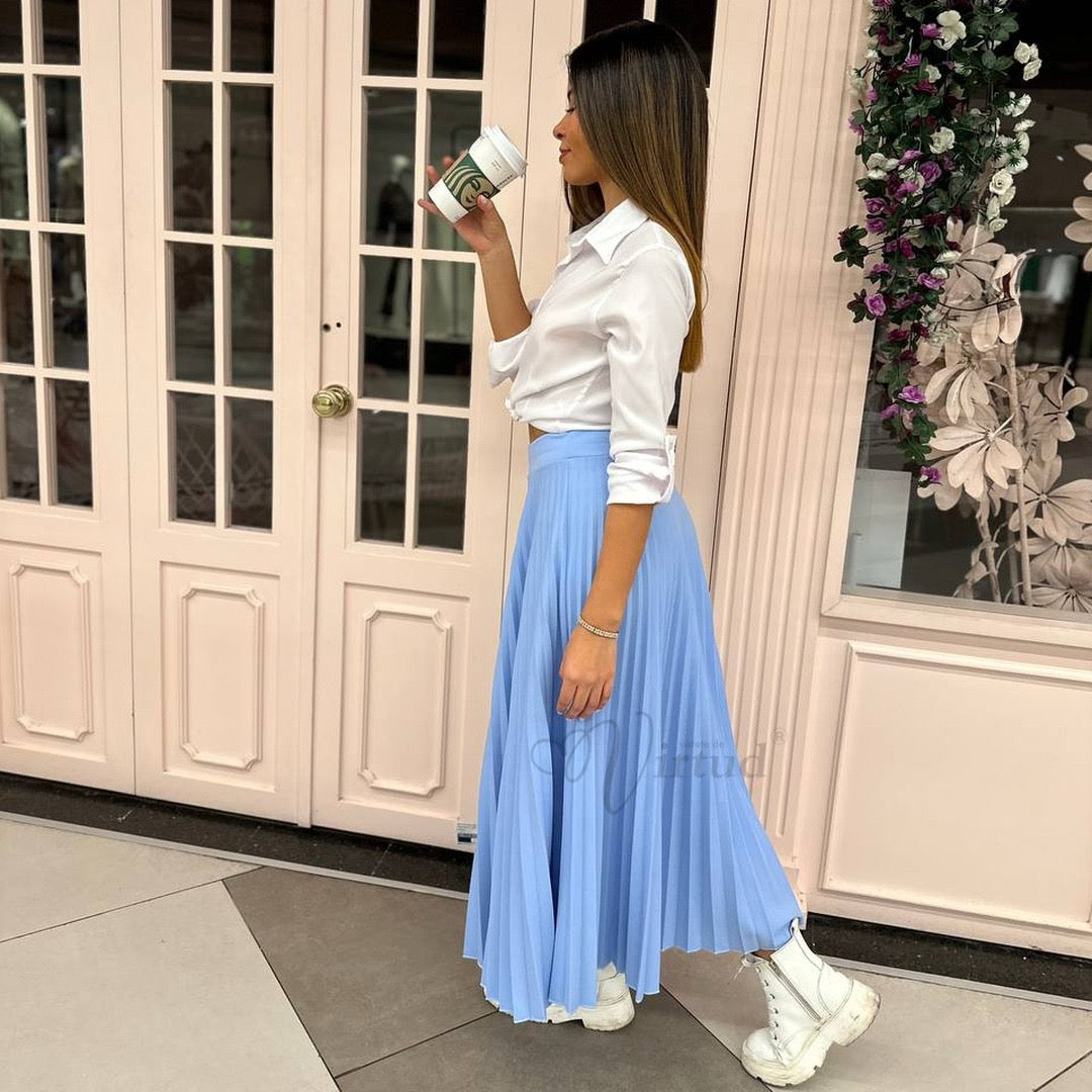 Falda Plisada Extra larga u