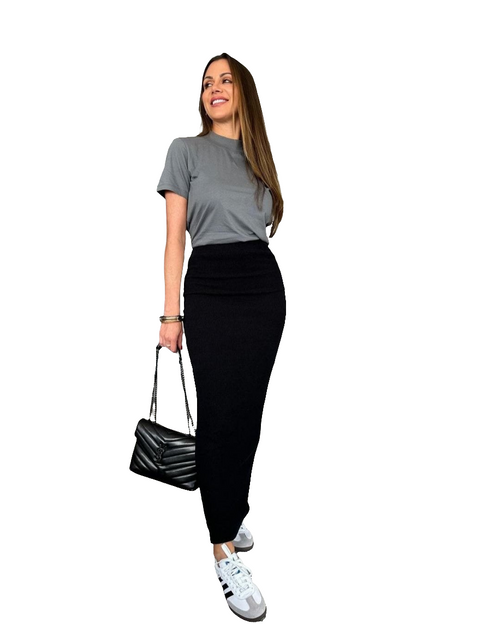 Maxi falda tejido de punto