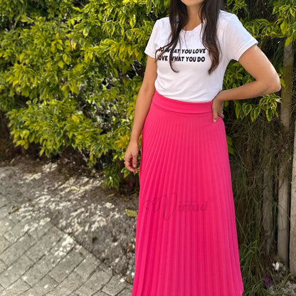 Falda Plisada Extra larga u