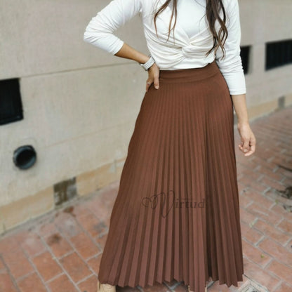 Falda Plisada Extra larga u