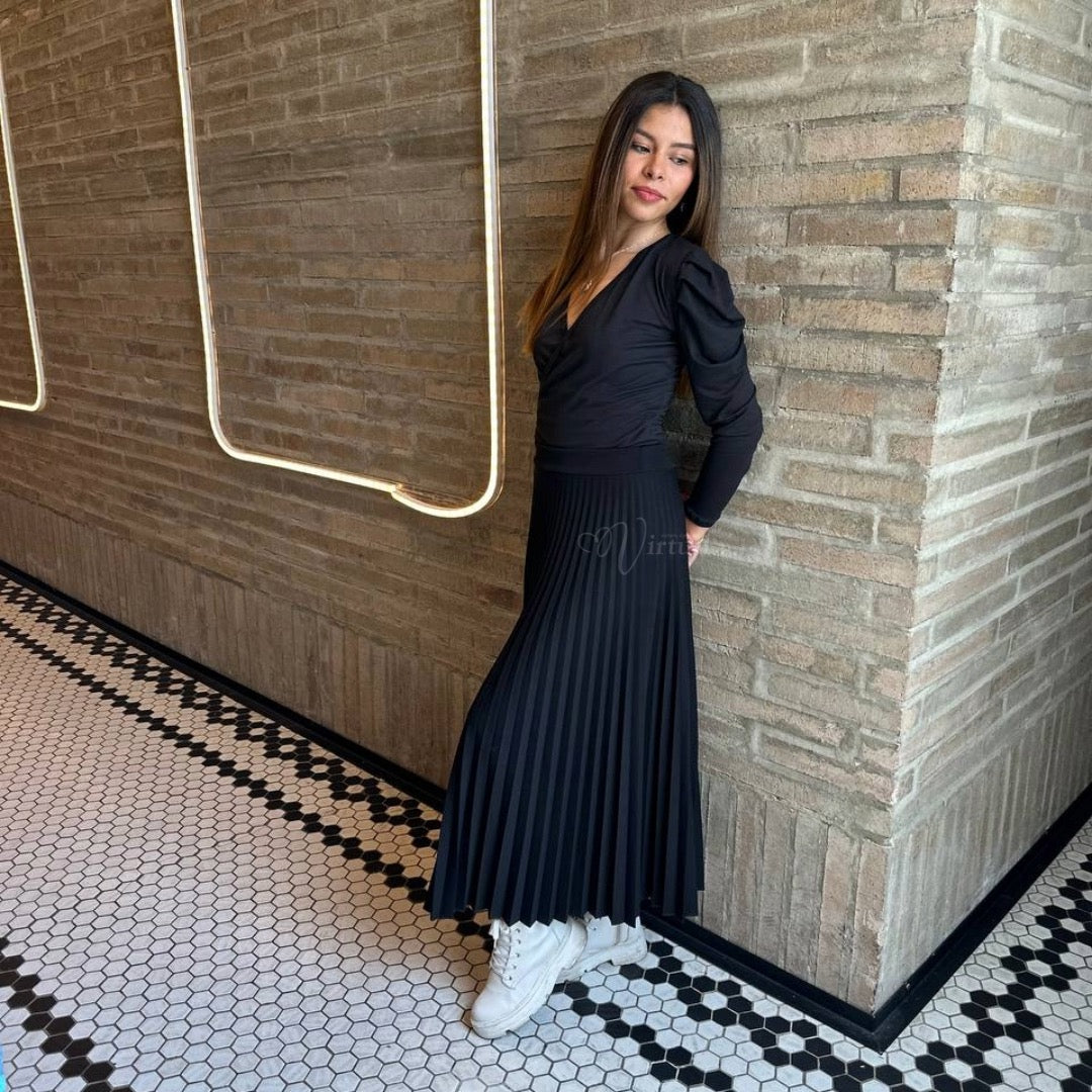 Falda Plisada Extra larga u