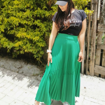 Falda Plisada Extra larga u