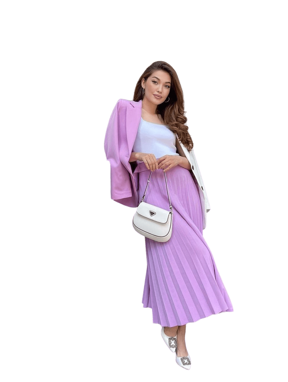 Falda Plisada Extra larga